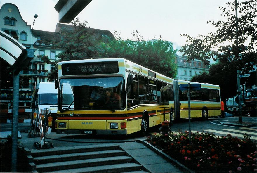 (110'932) - STI Thun - Nr. 72/BE 397'172 - MAN am 17. September 2008 in Thun, Aarestrasse