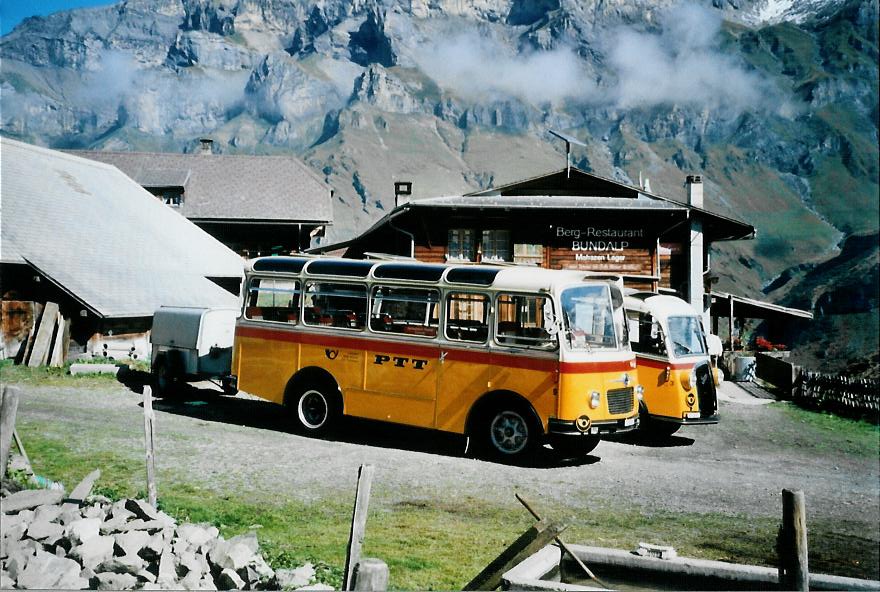 (111'206) - Schmid, Thrishaus - Nr. 9/BE 26'105 - Saurer/R&J (ex Geiger, Adelboden Nr. 9) am 27. September 2008 in Kiental, Bundalp