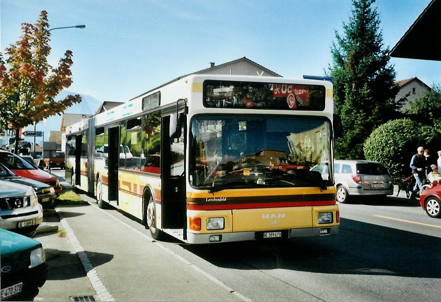 (111'305) - STI Thun - Nr. 70/BE 389'670 - MAN am 28. September 2008 in Spiez, Ltschbergplatz