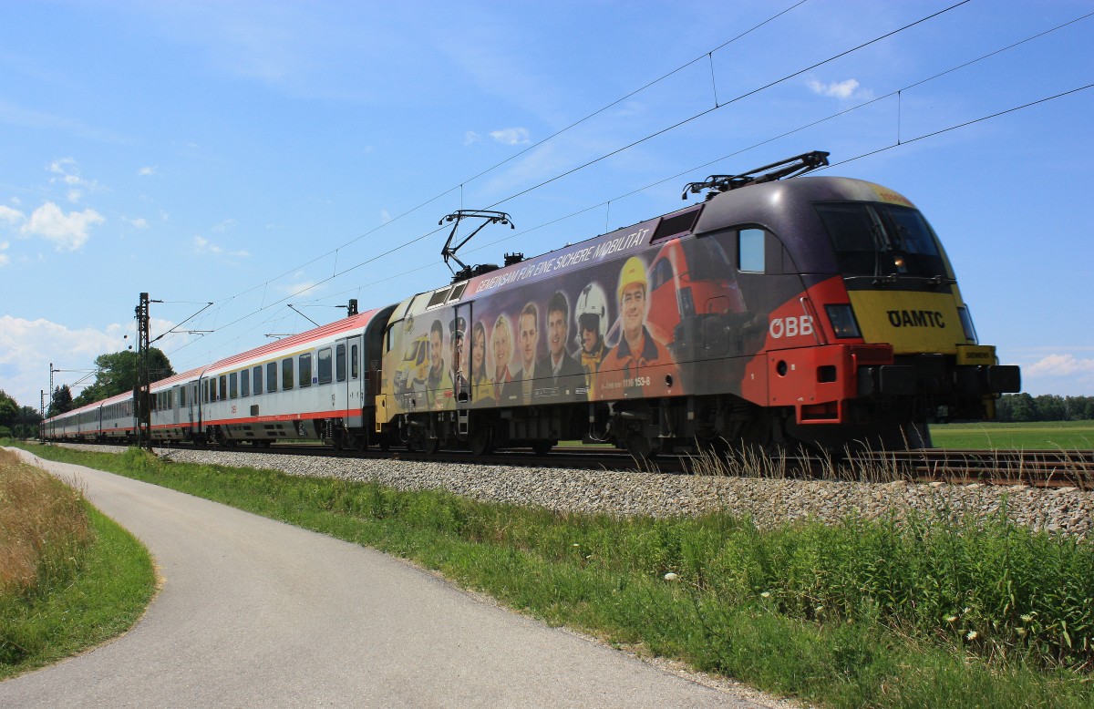 1116 153  ÖAMTC  am 28. Juni 2014 bei Übersee am Chiemsee.