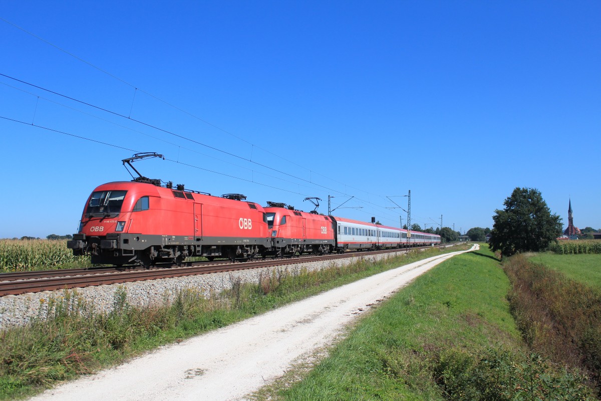 1116 177-5 und 1116 xxx am 9. September 2012 bei bersee.