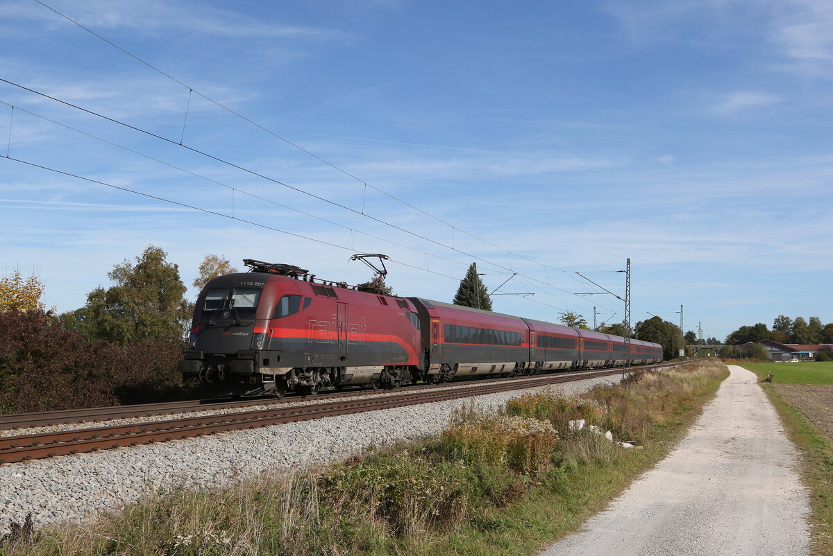 1116 207 aus Salzburg kommend am 20. Oktober 2021 bei bersee.