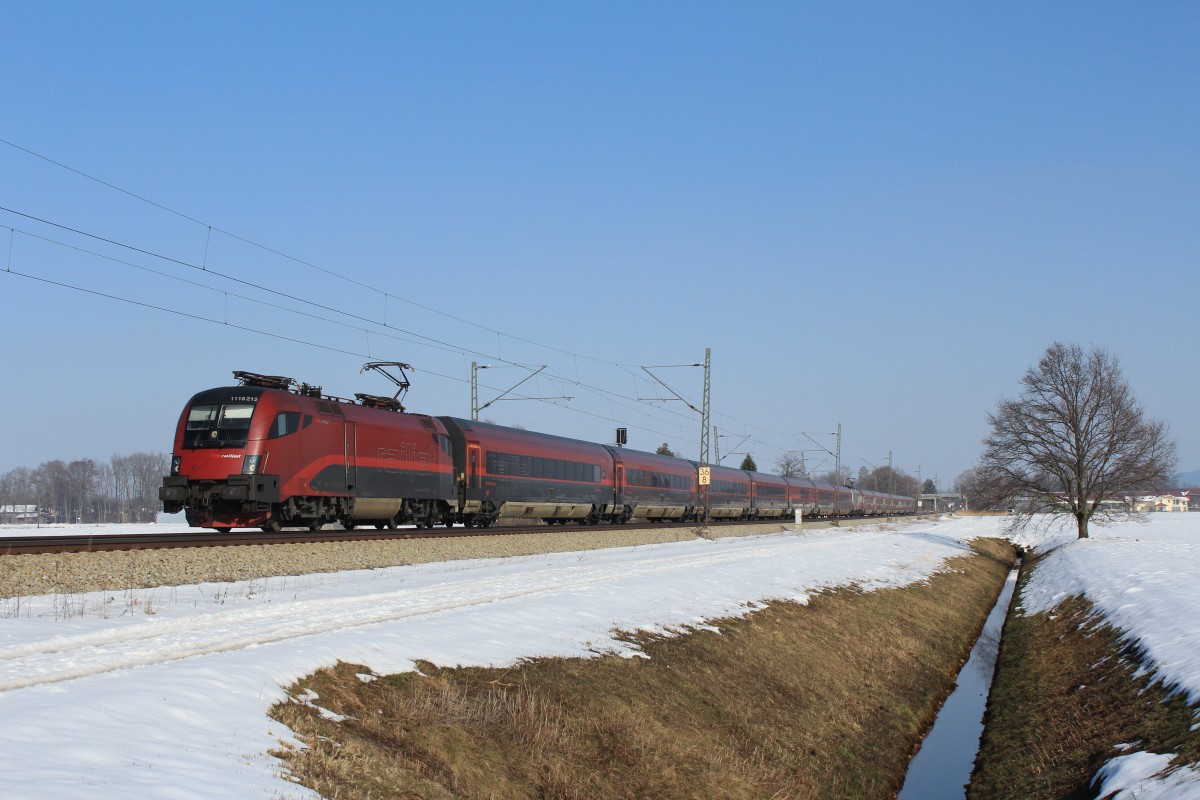 1116 212-0 aus Salzburg kommend am 3. Mrz 2013 bei bersee.