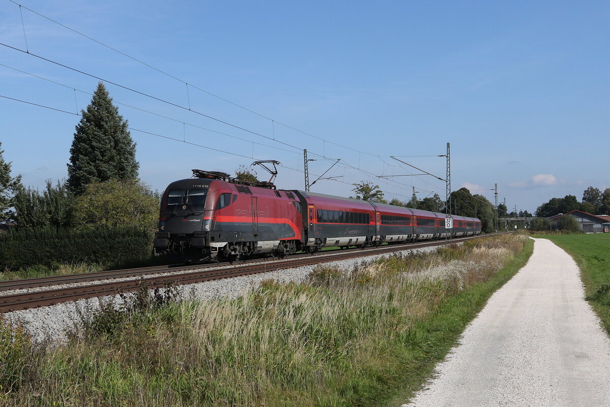 1116 212 aus Salzburg kommend am 11. Oktober 2021 bei bersee.