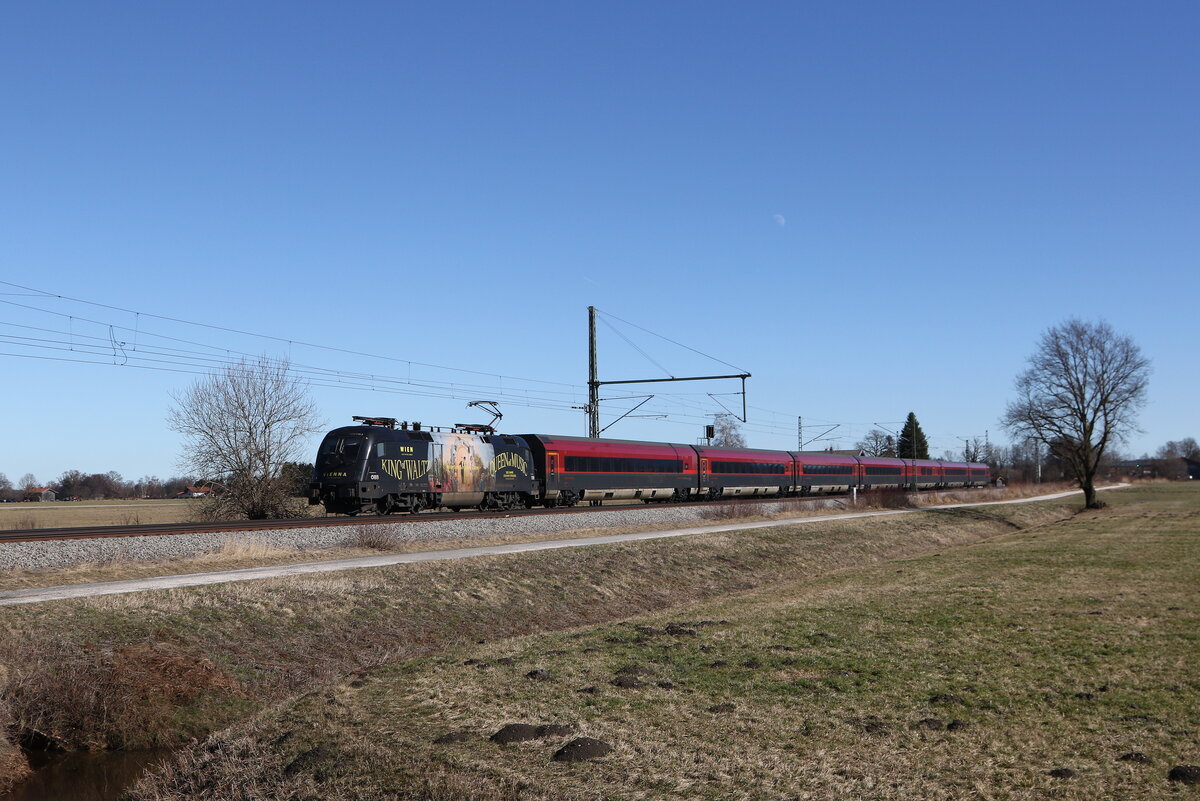 1116 216  200 Jahre Johann Strauss  war am 25. Februar 2026 bei �bersee am Chiemsee auf dem Weg nach M�nchen.