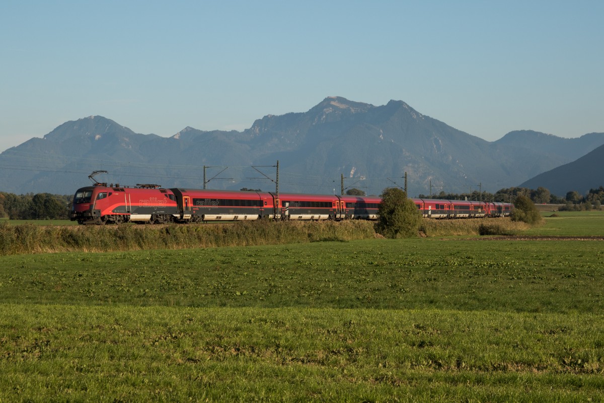 1116 218-9 am 2. Oktober 2015 bei Bernau am Chiemsee.