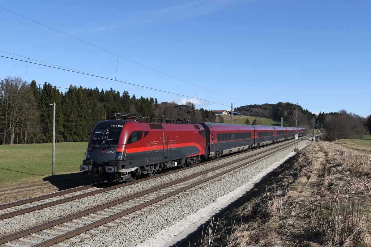 1116 224 aus Salzburg kommend am 21. Februar 2020 bei Grabensttt.