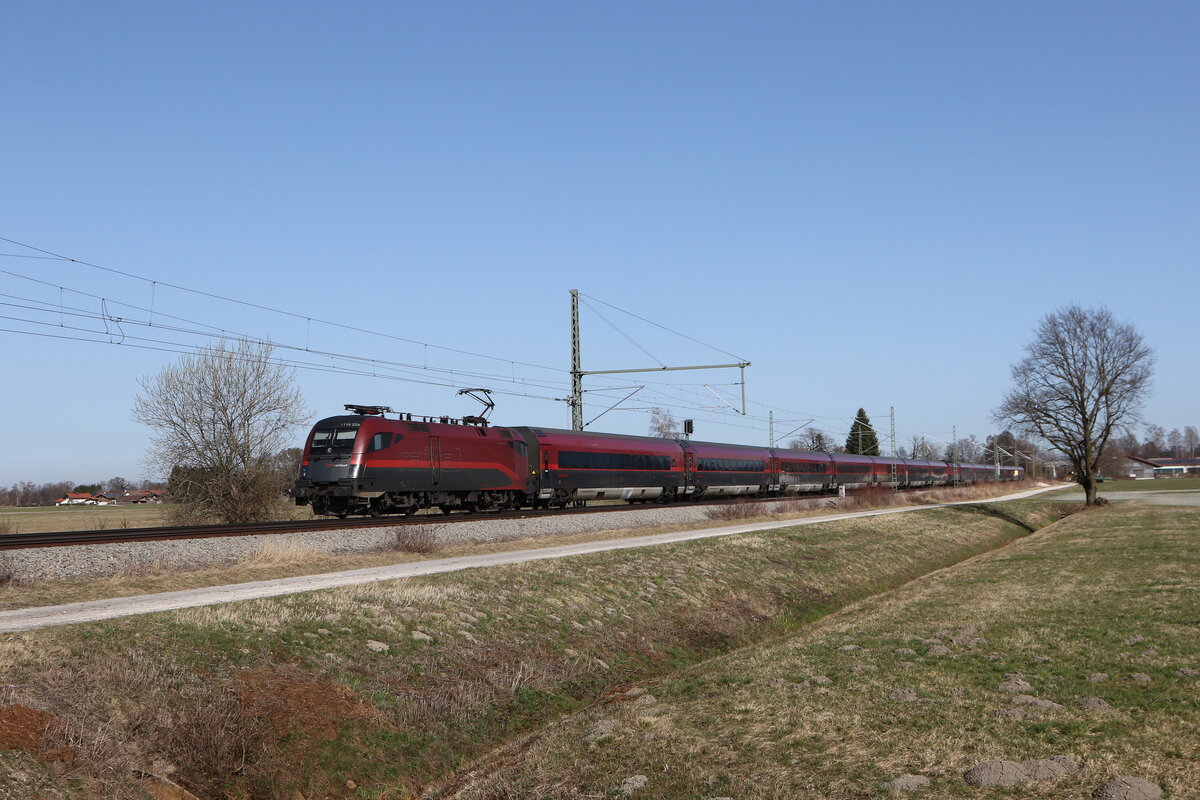 1116 224 war am 6. M�rz 2026 bei �bersee in Richtung Rosenheim unterwegs.