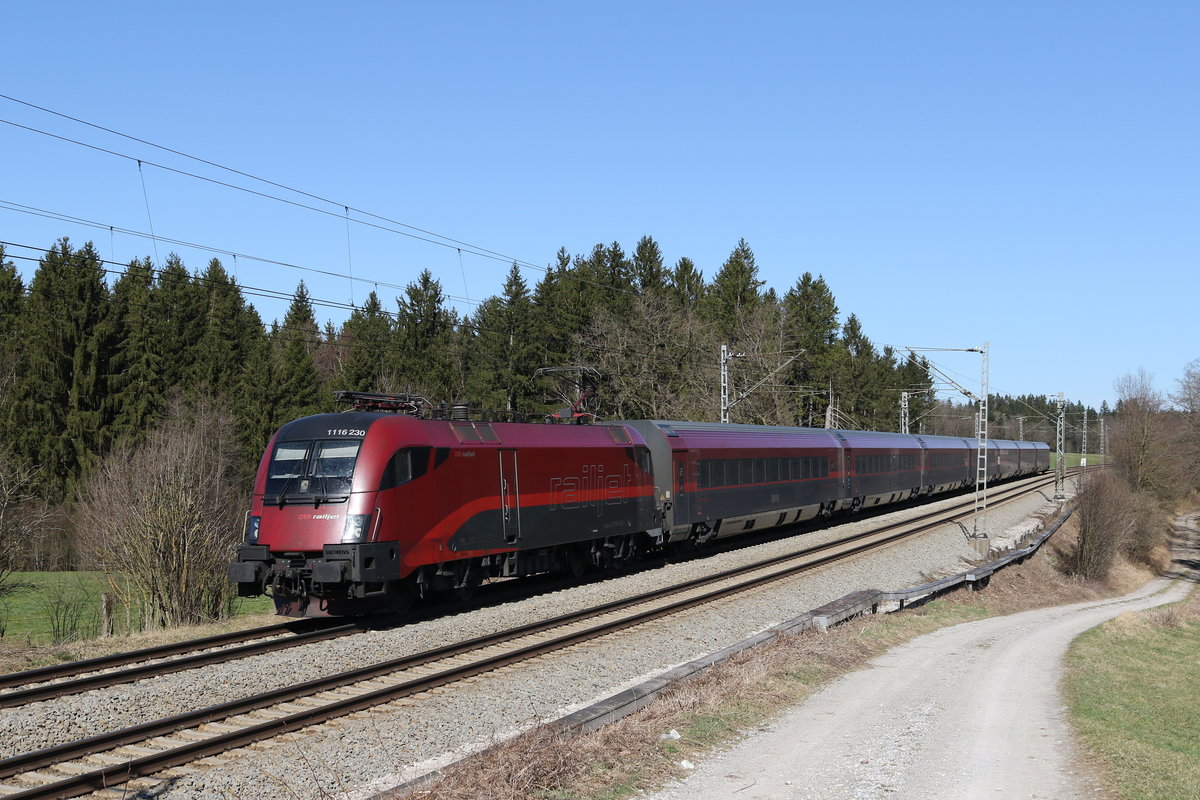 1116 230 am 16. Mrz 2020 bei Grabensttt im Chiemgau.