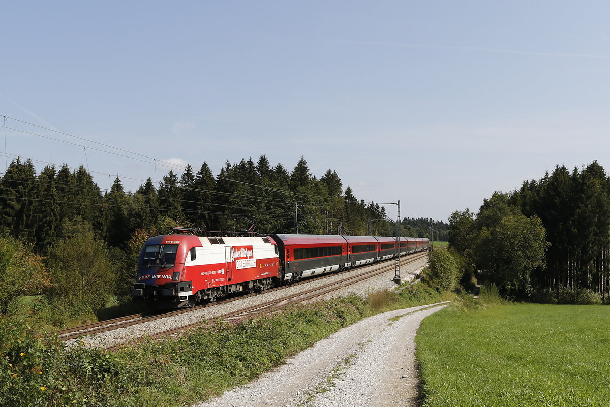 1116 232  ORF  au Salzburg kommend am 5. September 2018 bei Grabensttt.