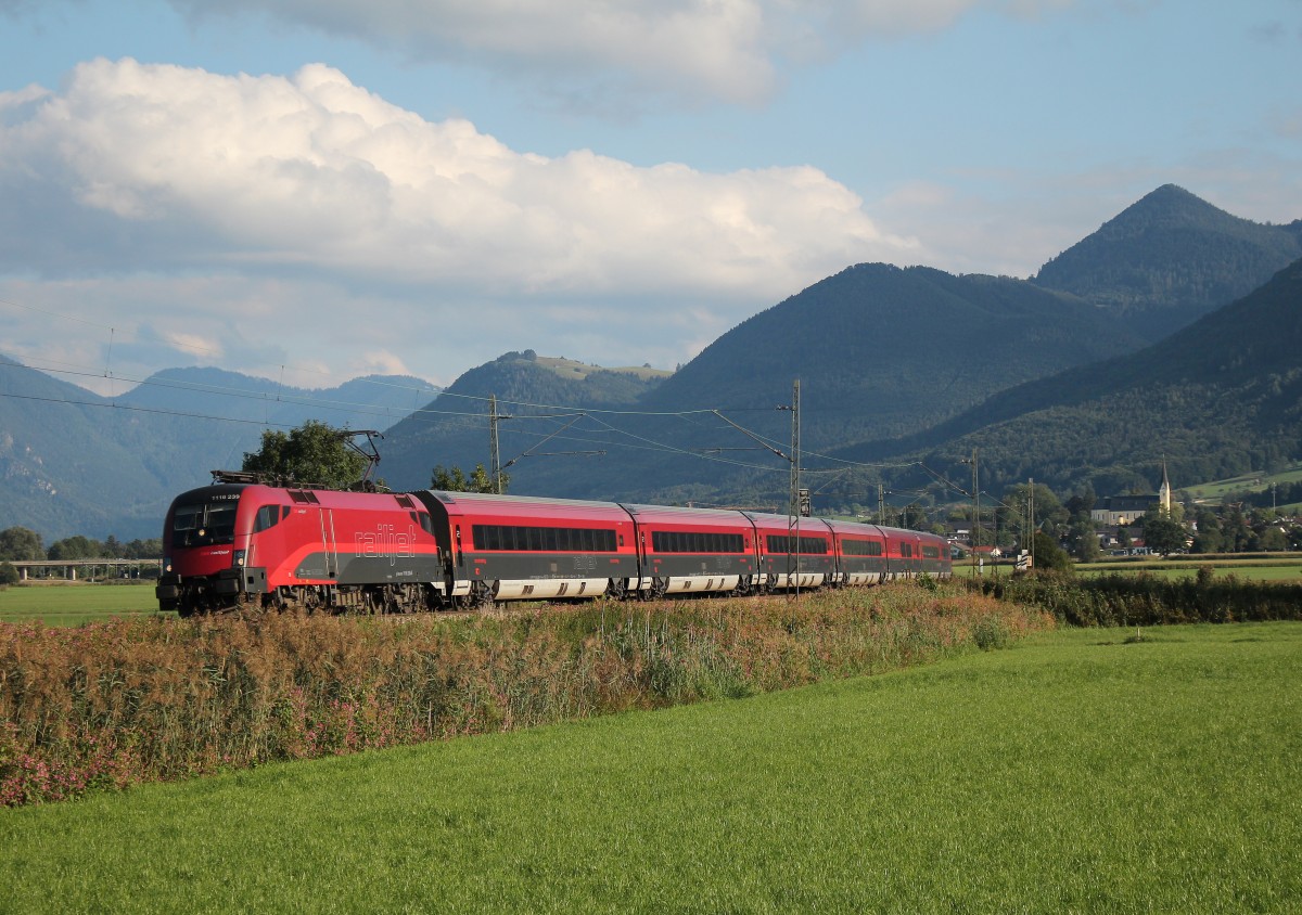 1116 239 von Salzburg kommend am 8. September 2015 bei Weisham.