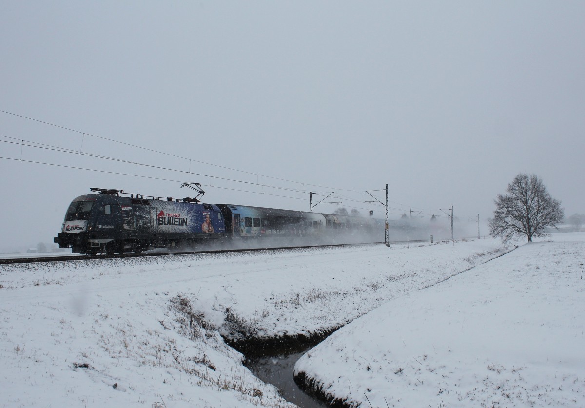 1116 248 mit dem  Red Bull Fashion Train  am 28. Dezember 2014 bei Übersee.