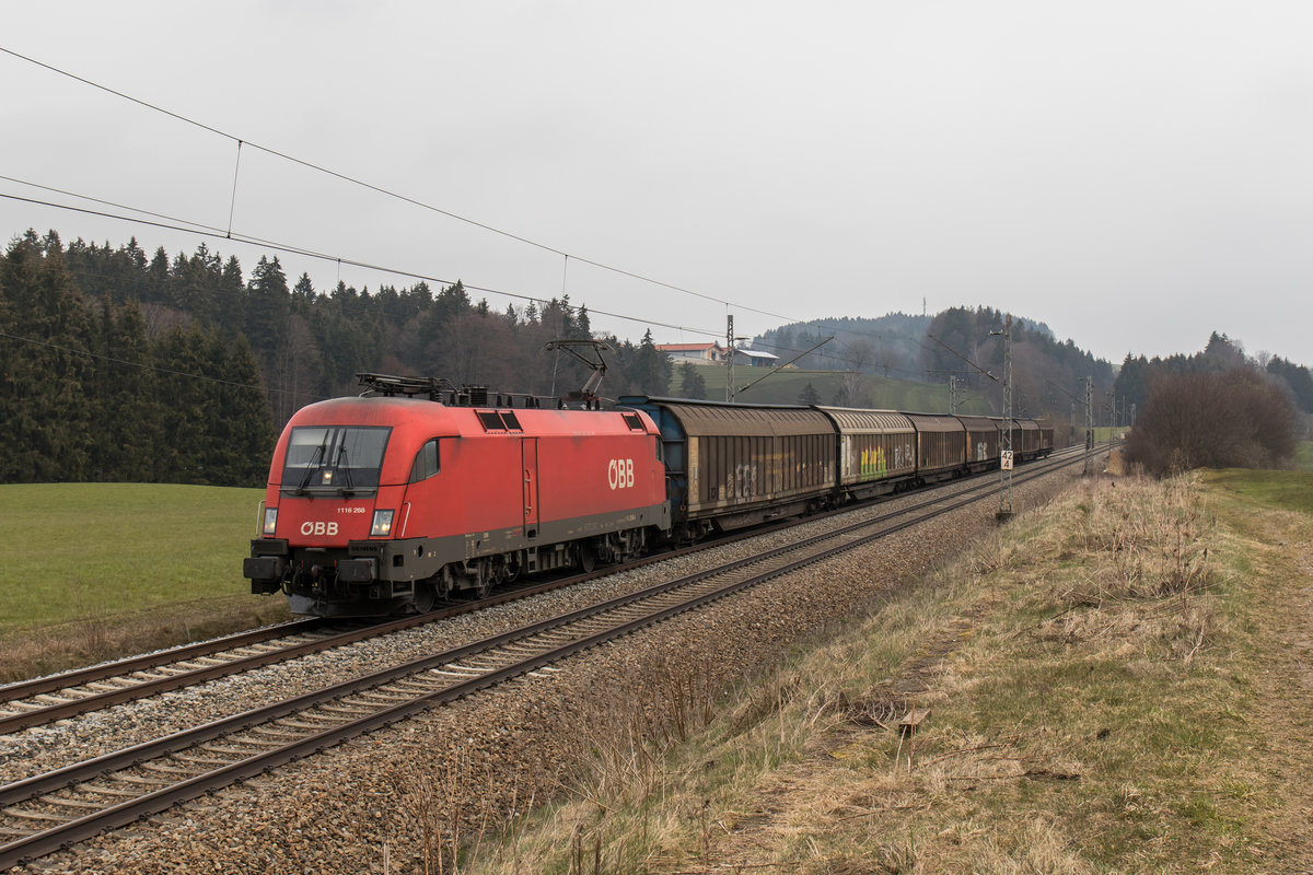 1116 268-4 aus Salzburg kommen am 25. Mrz 2016 bei Htt.