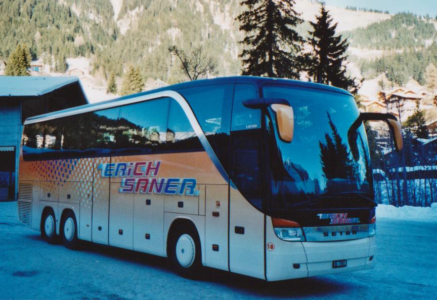 (113'710) - Saner, Laufen - Nr. 18/BL 7351 - Setra am 11. Januar 2009 in Adelboden, ASB