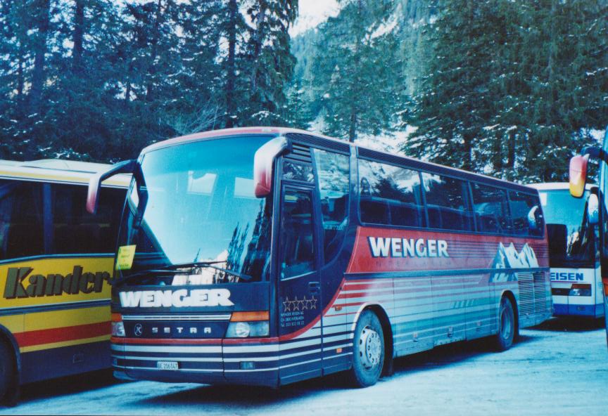 (113'811) - Wenger, Interlaken - Nr. 4/BE 206'047 - Setra am 11. Januar 2009 in Adelboden, Unter dem Birg