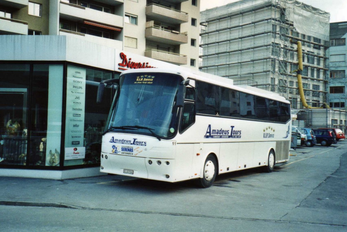 (114'328) - Amadeus, Visp - Nr. 11/VS 323'560 - Bova am 15. Februar 2009 beim Bahnhof Visp