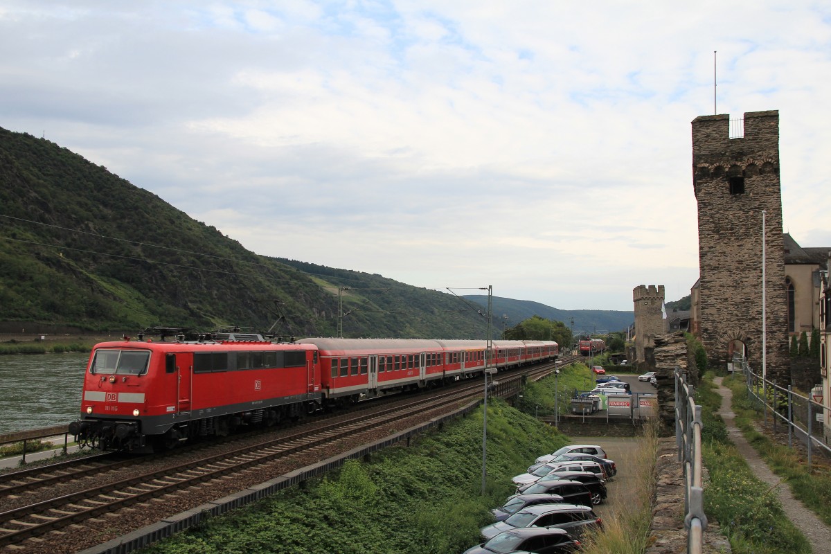 115 115 am 22. August 2014 bei Oberwesel am Rhein.