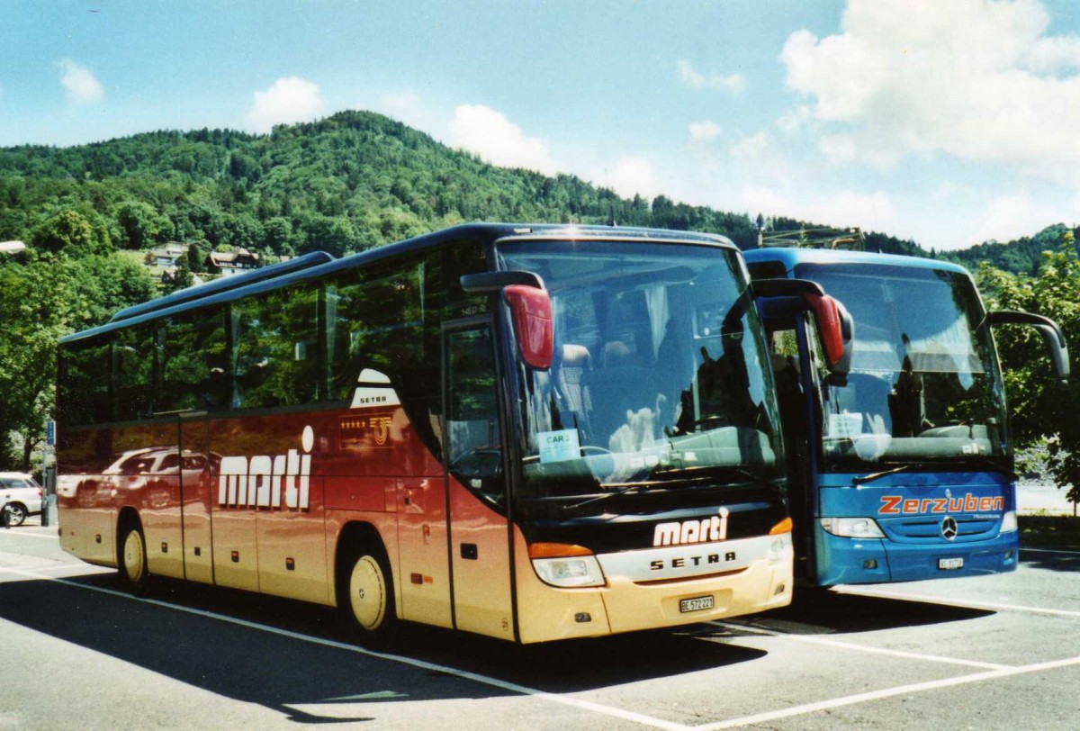 (117'527) - Marti, Kallnach - Nr. 21/BE 572'221 - Setra am 9. Juni 2009 in Thun, Seestrasse