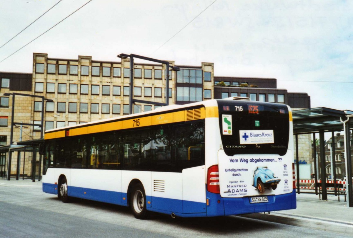 (118'010) - SWS Solingen - Nr. 715/SG-SW 815 - Mercedes am 5. Juli 2009 in Solingen