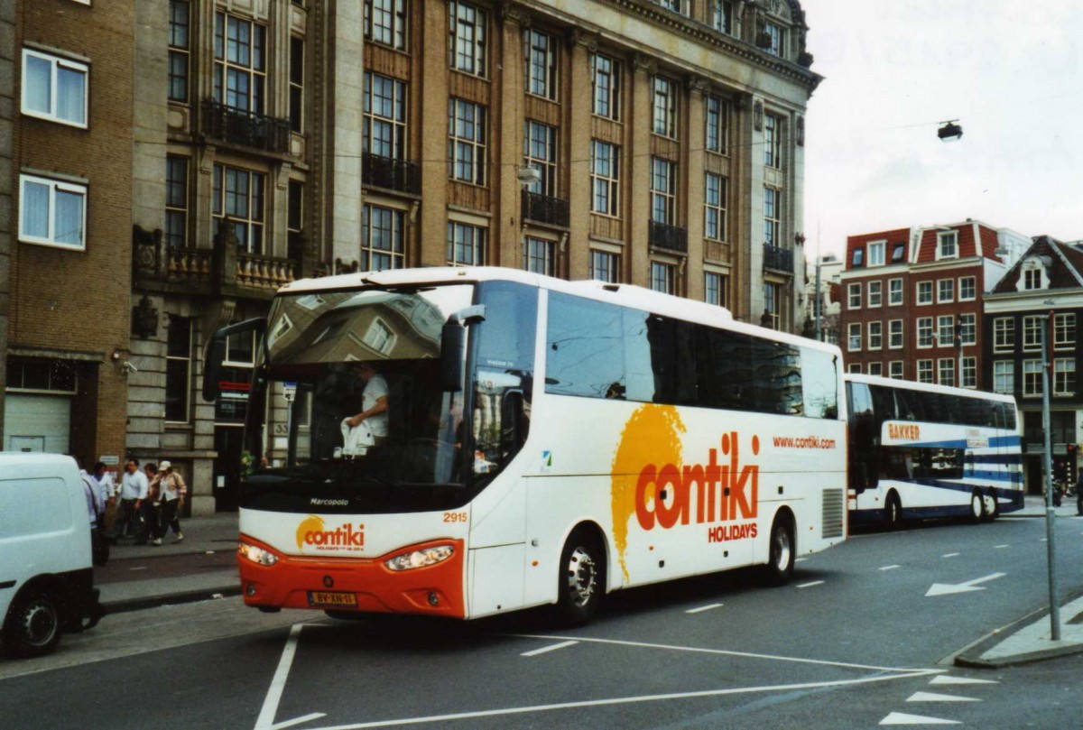 (118'336) - Atlas, Stellendam - Nr. 2915/BV-XN-11 - Irisbus/Marcopolo am 6. Juli 2009 beim Bahnhof Amsterdam