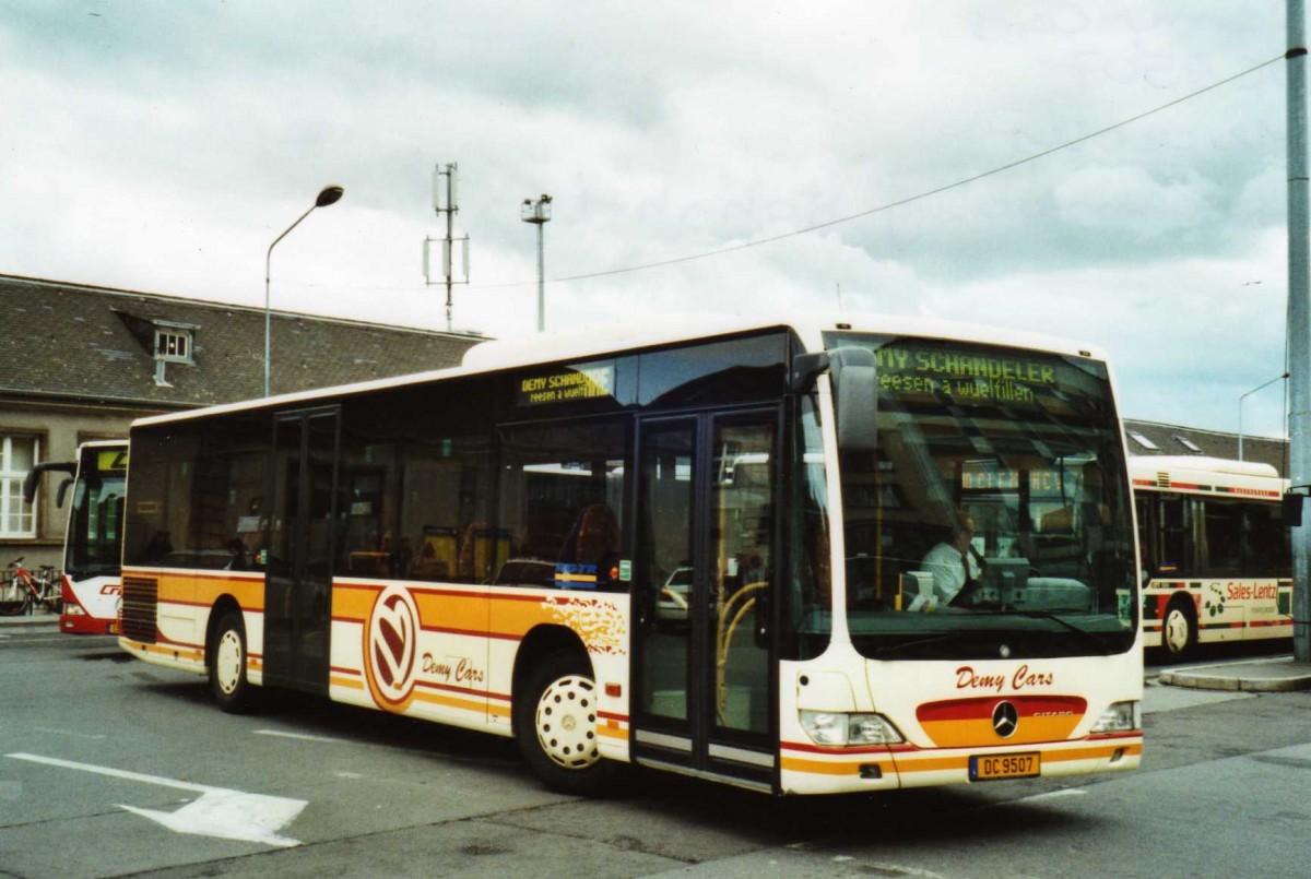 (118'802) - Demy Cars, Keispelt - DC 9507 - Mercedes am 8. Juli 2009 beim Bahnhof Luxembourg