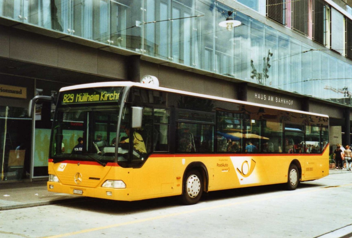 (118'934) - PostAuto Ostschweiz - Nr. 12/TG 158'090 - Mercedes (ex P 25'303) am 10. Juli 2009 beim Bahnhof Frauenfeld