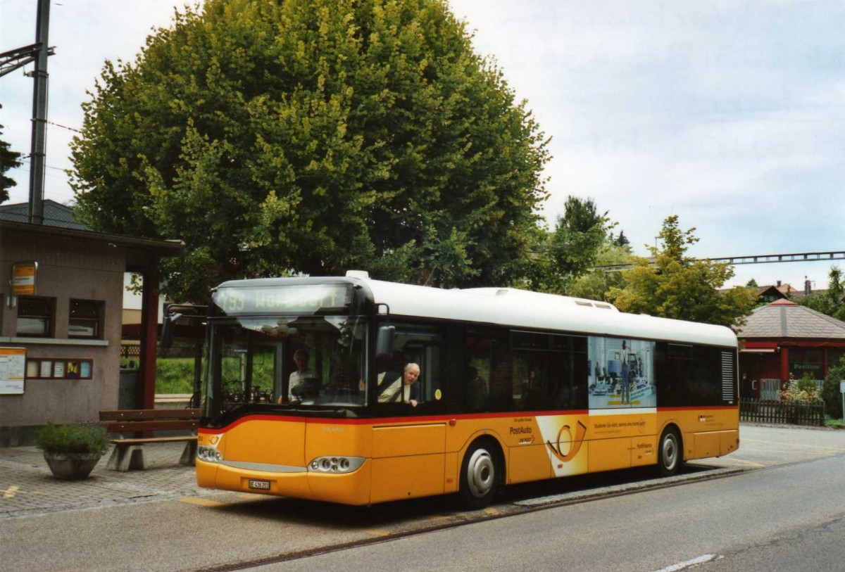 (119'133) - RBS Worblaufen - Nr. 203/BE 436'203 - Solaris (ex Vorfhrfahrzeug; ex Gurtner, Worb Nr. 1) am 12. Juli 2009 beim Bahnhof Grosshchstetten