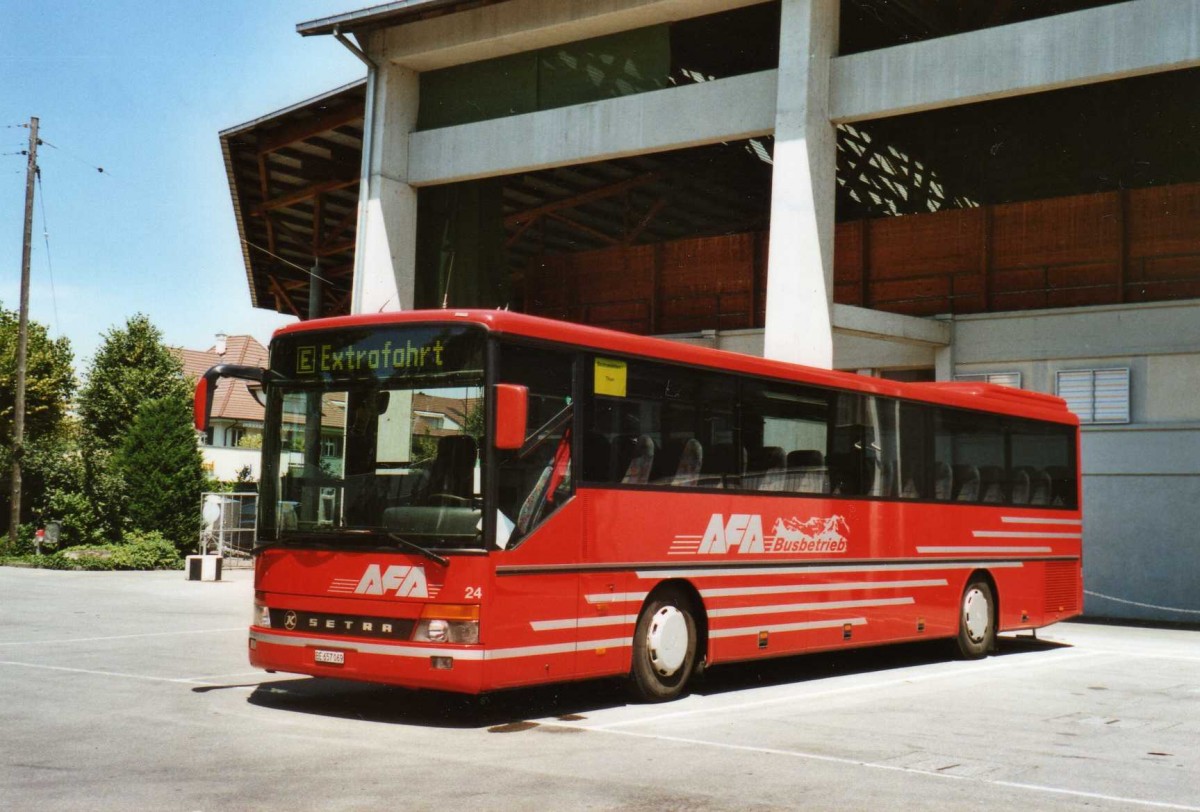 (119'137) - AFA Adelboden - Nr. 24/BE 657'069 - Setra (ex Nr. 11) am 13. Juli 2009 in Thun, Grabengut