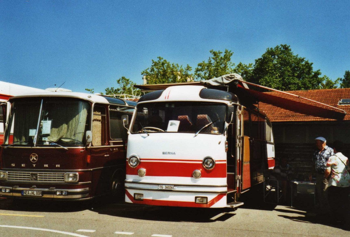 (119'916) - Fahrni, Aadorf - TG 36'026 - Berna/Tscher (ex Unbekannt; ex Steiner, Matzingen; ex Brander, Btschwil; ex Frhlich, Zrich) am 15. August 2009 in Zug, Wohnbustreffen