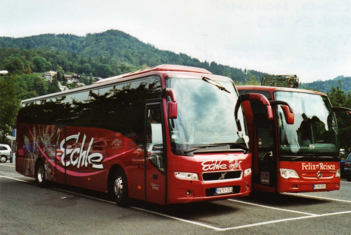 (120'130) - Aus Deutschland: Echle, Mariazell - RW-EY 213 - Volvo am 21. August 2009 in Thun, Seestrasse