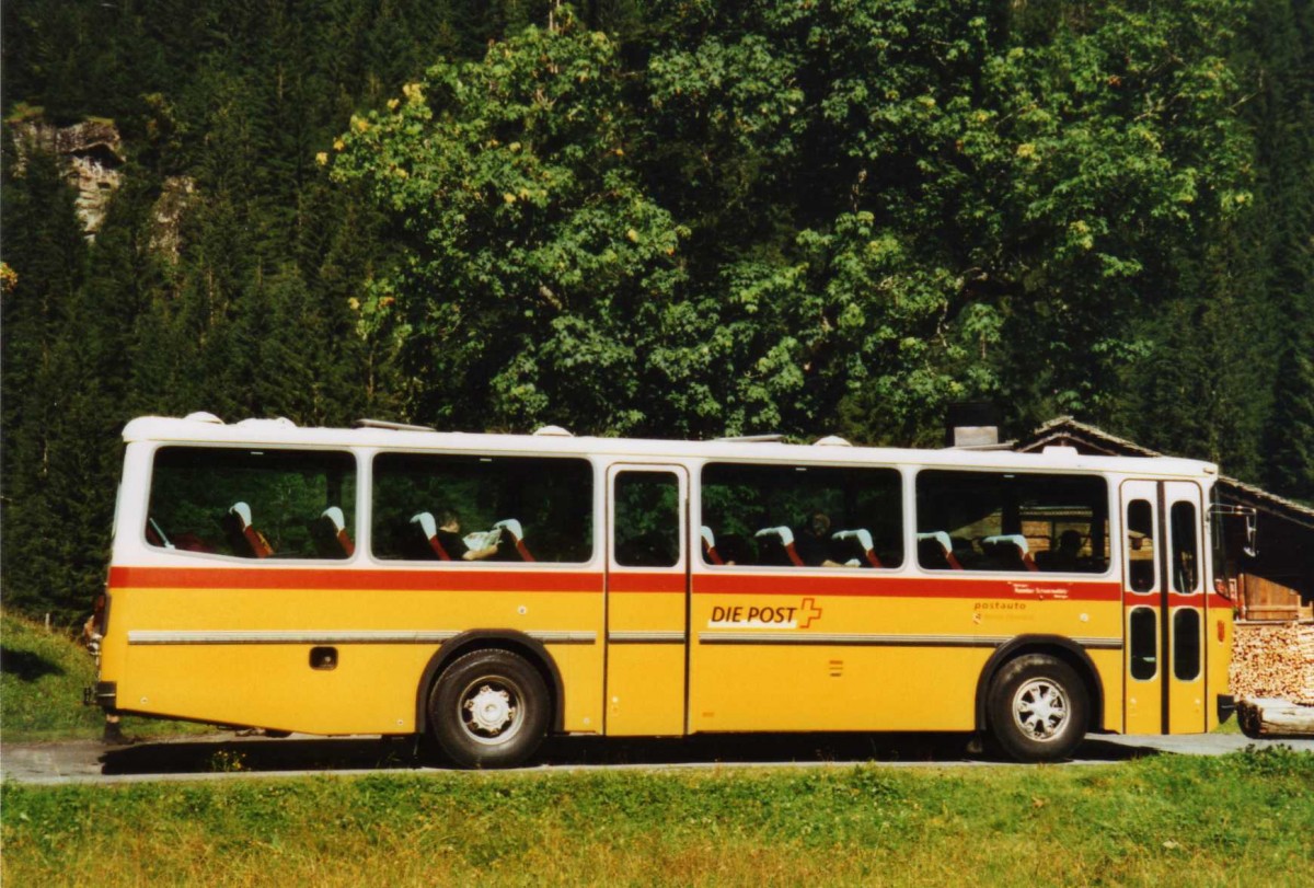 (120'228) - AVG Meiringen - Nr. 74/BE 607'481 - Saurer/R&J (ex P 24'357) am 23. August 2009 in Gschwandtenmaad