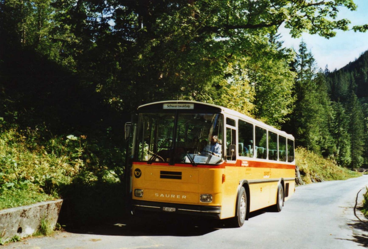 (120'231) - AVG Meiringen - Nr. 74/BE 607'481 - Saurer/R&J (ex P 24'357) am 23. August 2009 in Rosenlaui