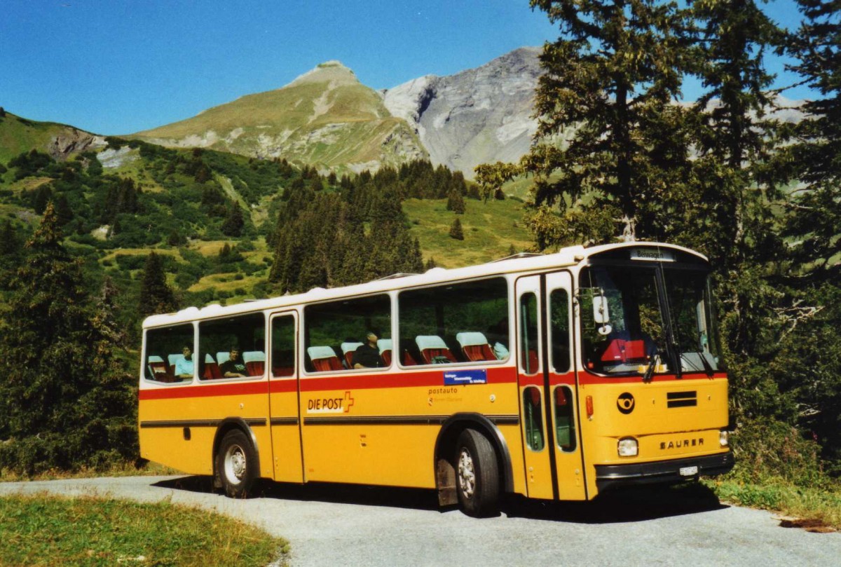 (120'312) - AVG Meiringen - Nr. 74/BE 607'481 - Saurer/R&J (ex P 24'357) am 23. August 2009 auf der Schwarzwaldalp