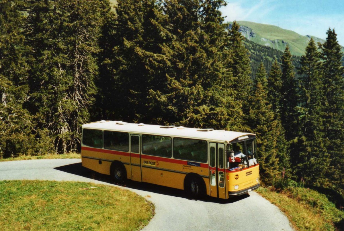 (120'313) - AVG Meiringen - Nr. 74/BE 607'481 - Saurer/R&J (ex P 24'357) am 23. August 2009 auf der Schwarzwaldalp