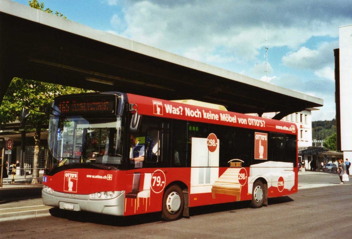 (121'229) - Busland, Burgdorf - Nr. 36/BE 604'730 - Solaris am 14. September 2009 beim Bahnhof Burgdorf