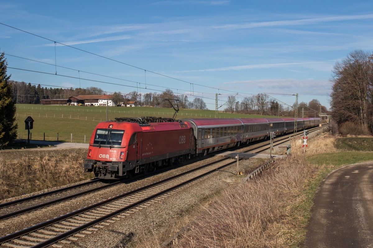 1216 006-7 auf dem Weg zum Brenner am 12. Februar 2016 bei Vogl.