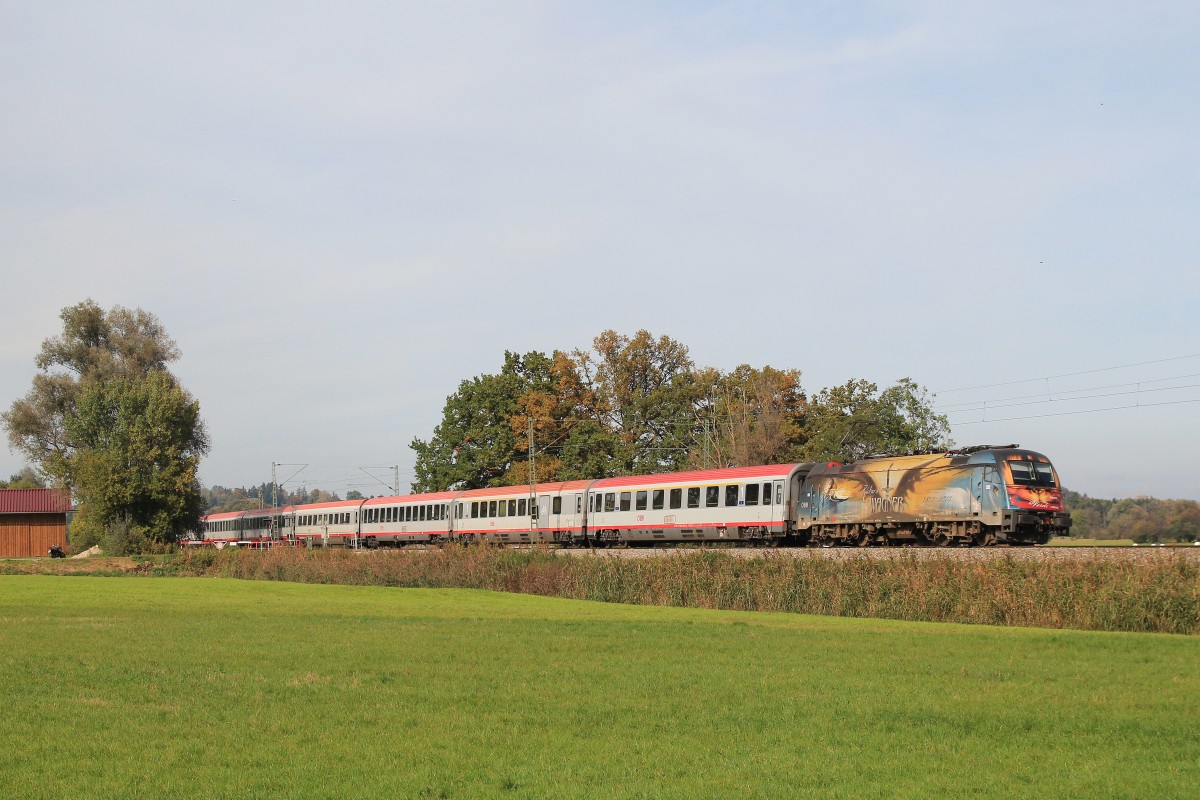 1216 016  Wagner/Verdi  auf dem weg nach Salzburg. Aufgenommen am 12. Oktober 2014 bei Weisham.