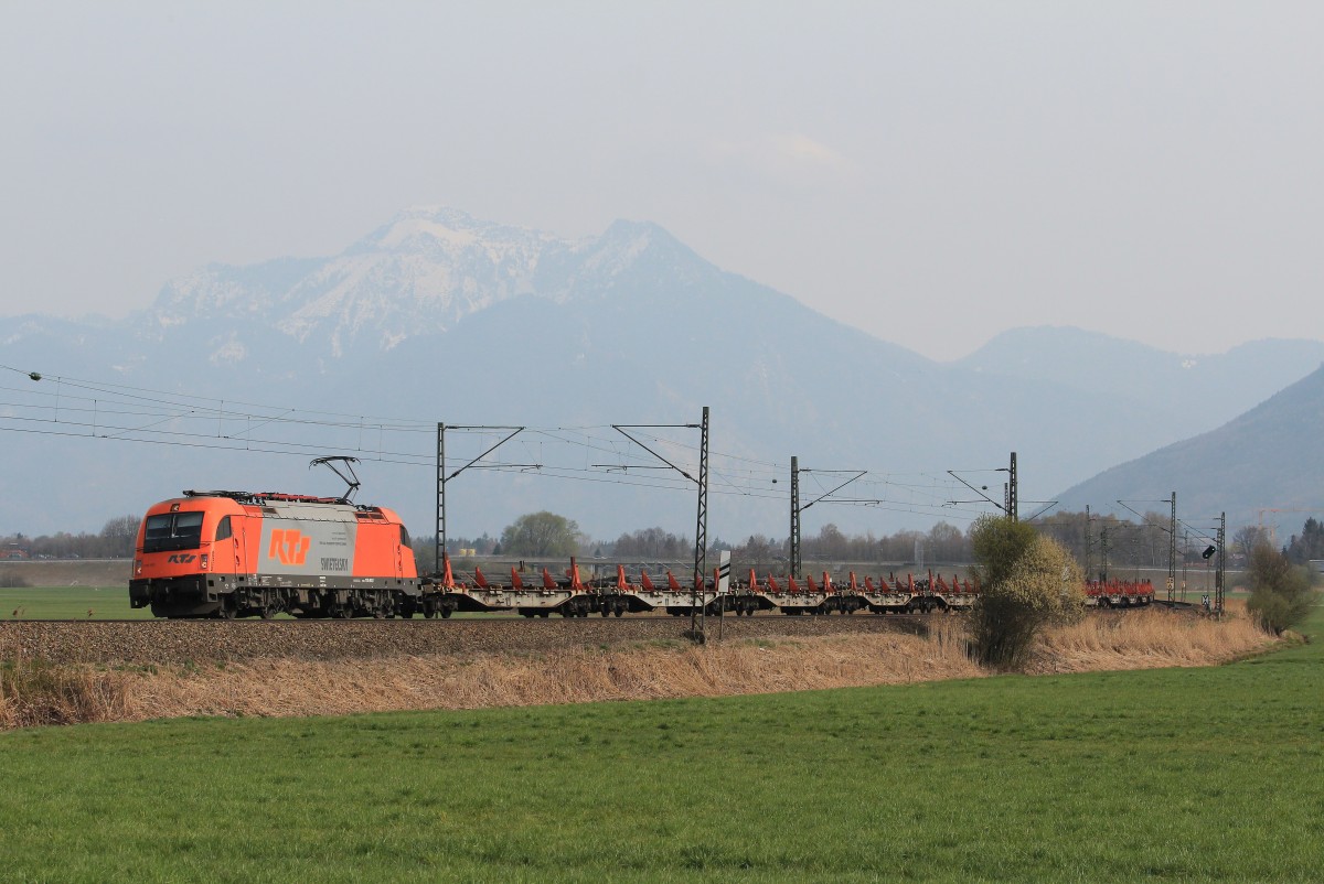 1216 902-7 am 1. April 2014 bei Bernau am Chiemsee.