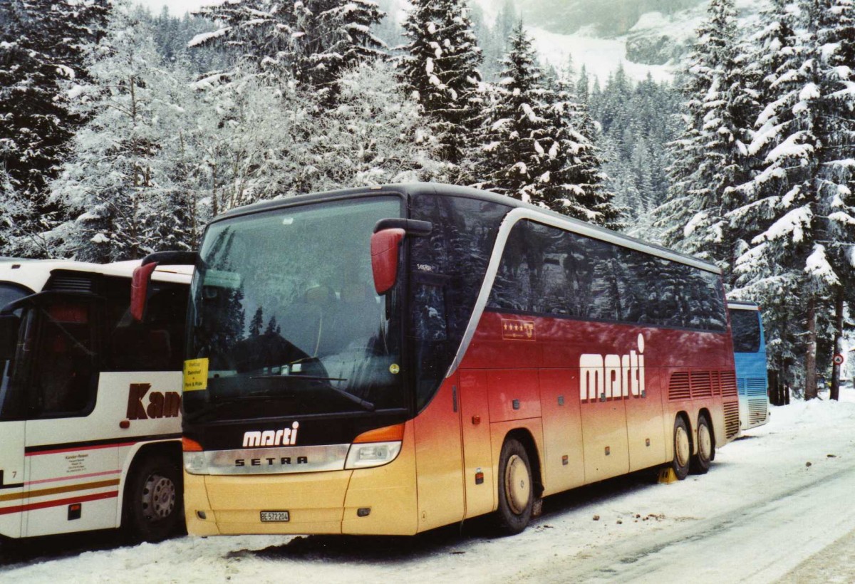 (123'632) - Marti, Kallnach - Nr. 4/BE 572'204 - Setra am 9. Januar 2010 in Adelboden, Unter dem Birg