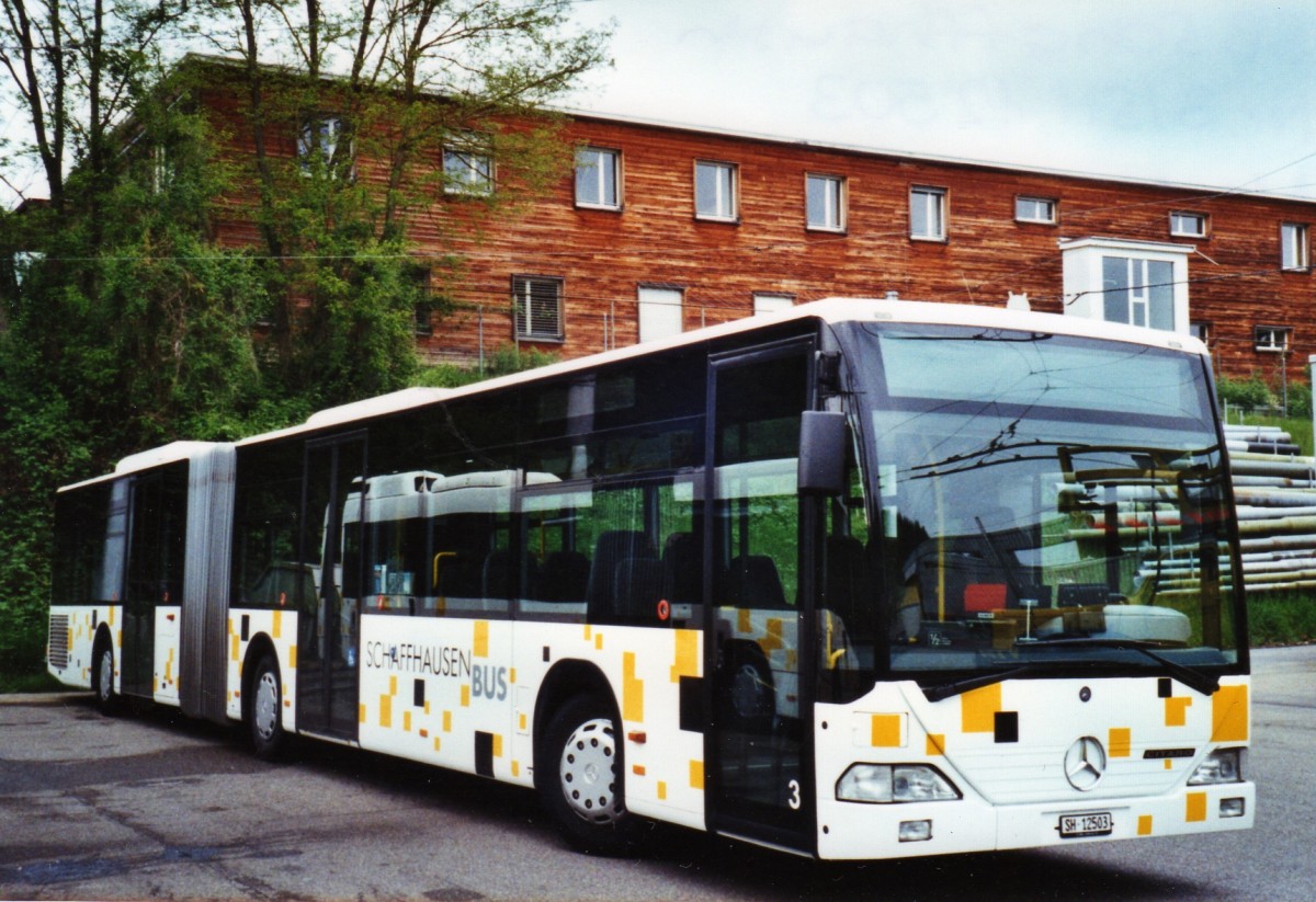 (126'314) - SB Schaffhausen - Nr. 3/SH 12'503 - Mercedes am 16. Mai 2010 in Schaffhausen, Busdepot VBSH