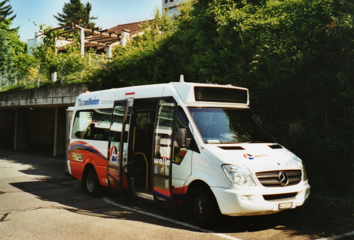 (127'327) - RVBW Wettingen - Nr. 14/AG 226'218 - Mercedes am 27. Juni 2010 in Wettingen, Garage