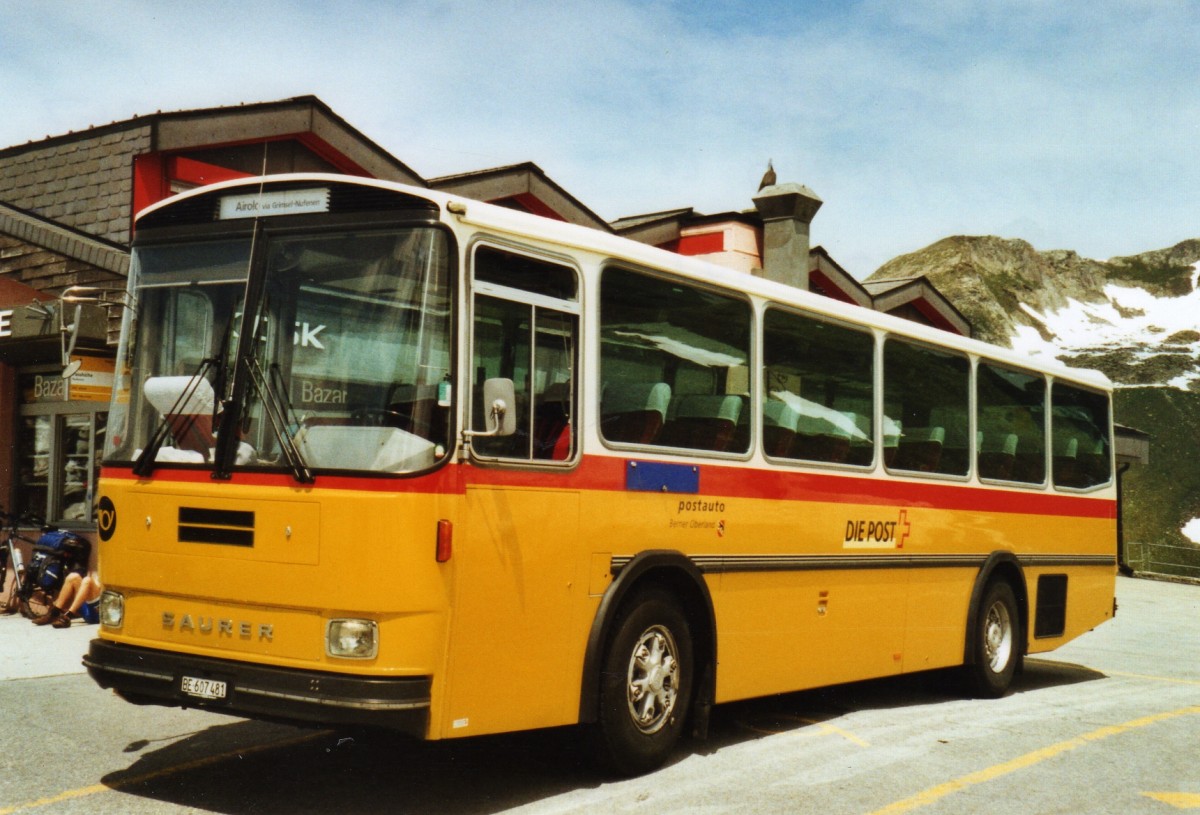 (127'424) - AVG Meiringen - Nr. 74/BE 607'481 - Saurer/R&J (ex P 24'357) am 4. Juli 2010 auf dem Nufenenpass