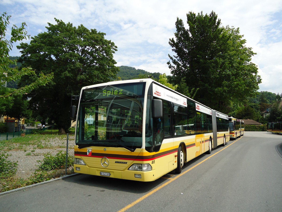 (127'953) - STI Thun - Nr. 84/BE 543'384 - Mercedes am 11. Juli 2010 bei der Schifflndte Thun