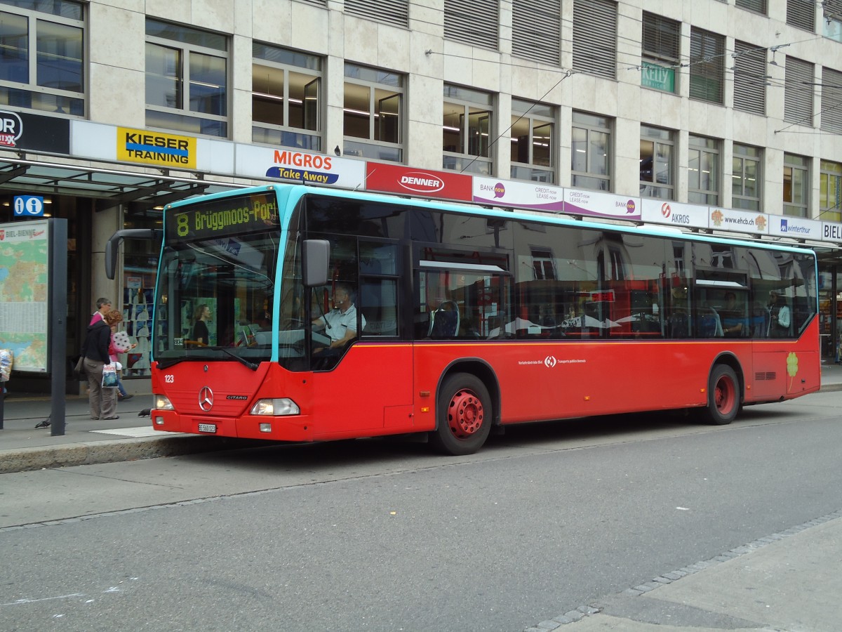 (128'031) - VB Biel - Nr. 123/BE 560'123 - Mercedes am 24. Juli 2010 in Biel, Guisanplatz