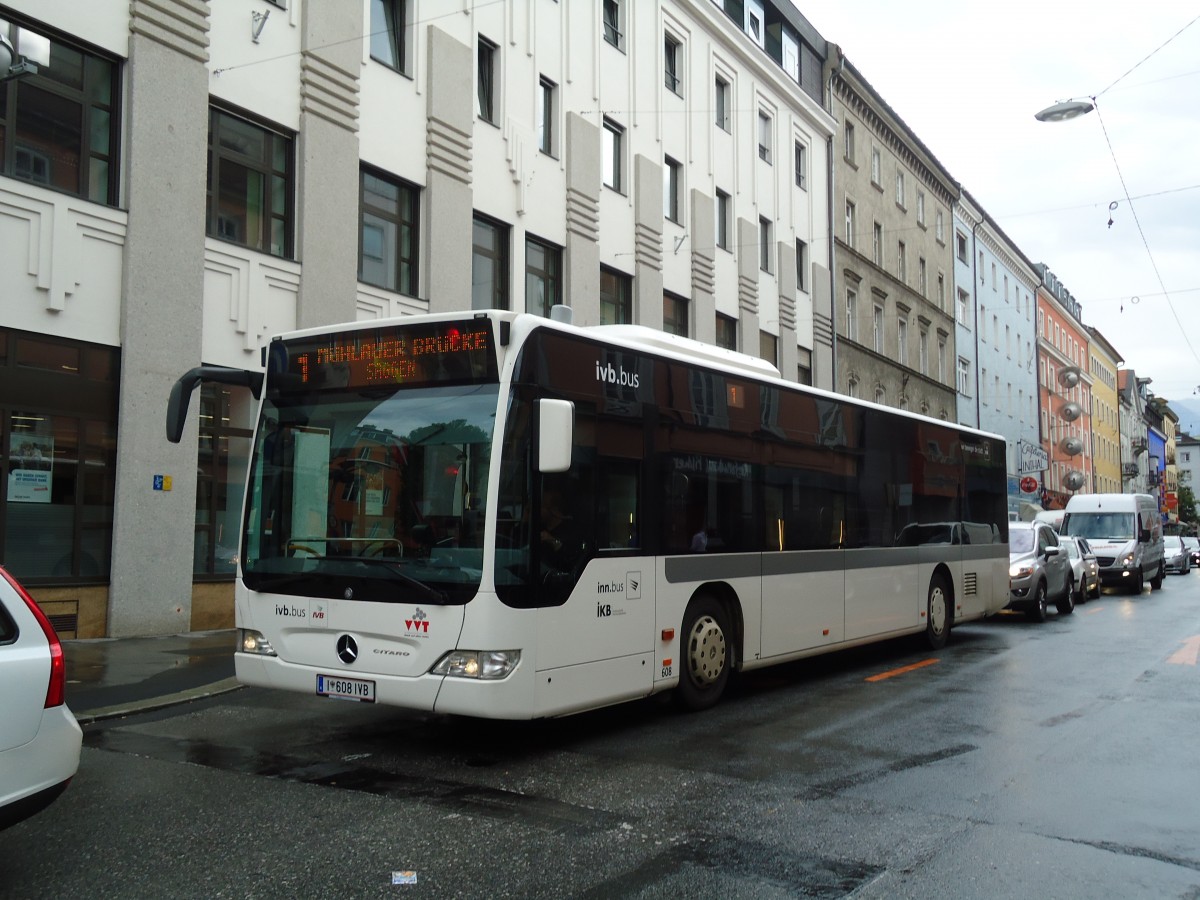 (128'676) - IVB Innsbruck - Nr. 608/I 608 IVB - Mercedes am 11. August 2010 in Innsbruck, Ferdinandeum