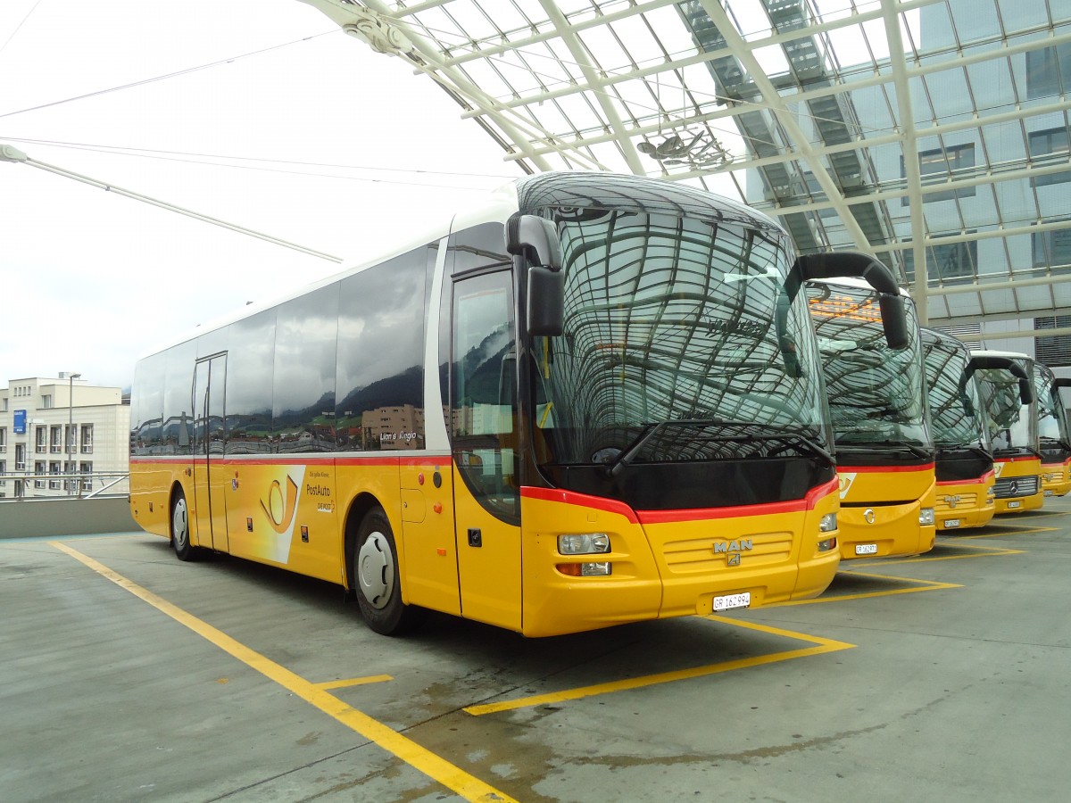 (128'696) - PostAuto Graubnden - GR 162'994 - MAN am 13. August 2010 in Chur, Postautostation