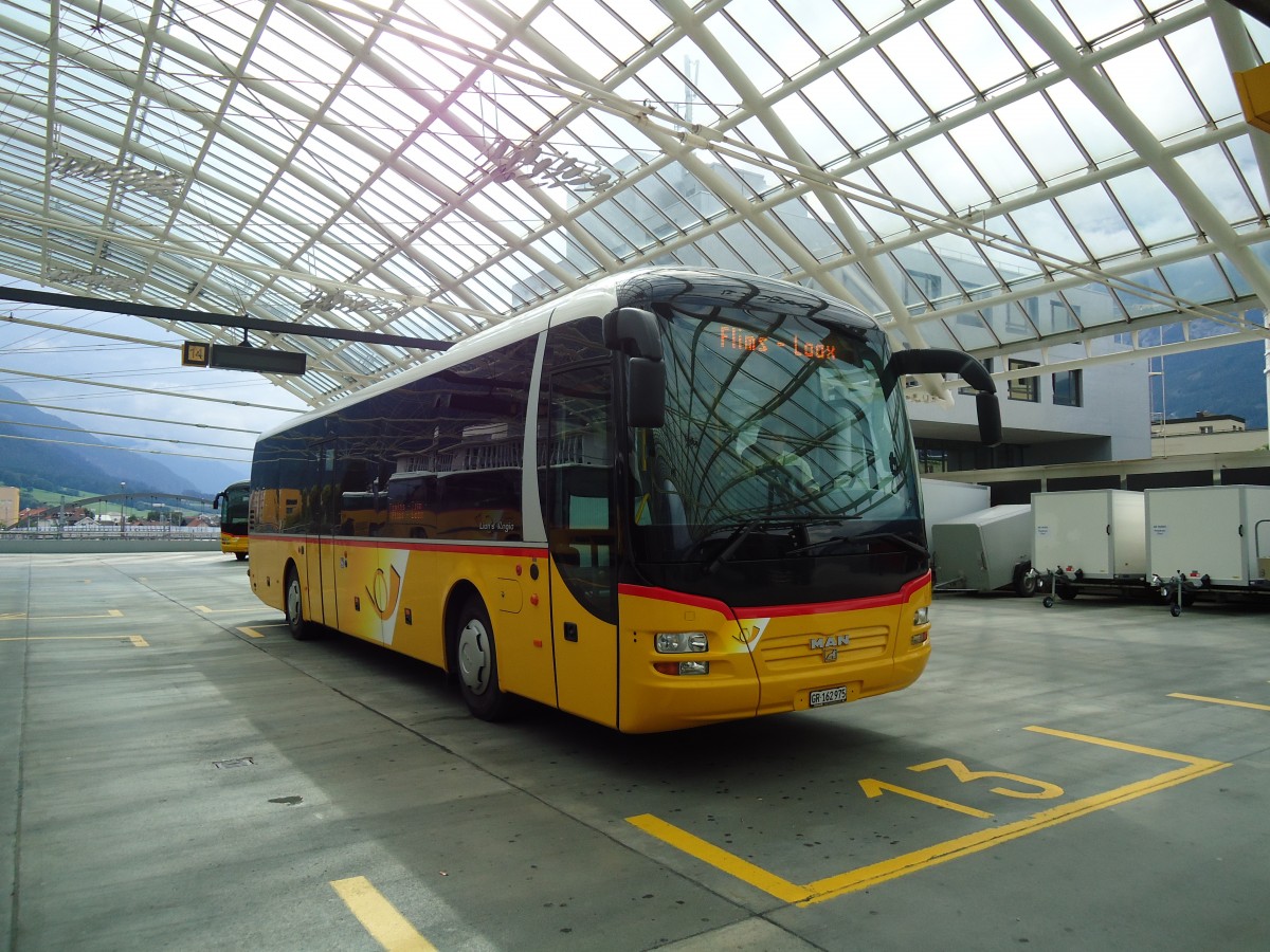 (128'724) - PostAuto Graubnden - GR 162'975 - MAN am 13. August 2010 in Chur, Postautostation