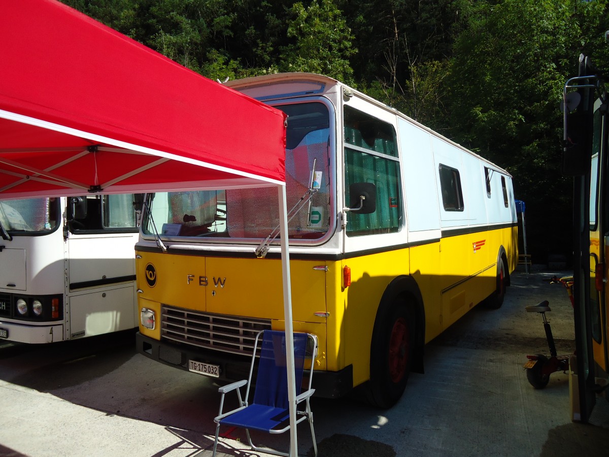 (129'009) - Schr, Ettenhausen - TG 175'032 - FBW/Hess (ex Fehlmann, Brittnau; ex Landolt, Langenthal; ex 24'174) am 22. August 2010 in Thayngen, Wohnbustreffen