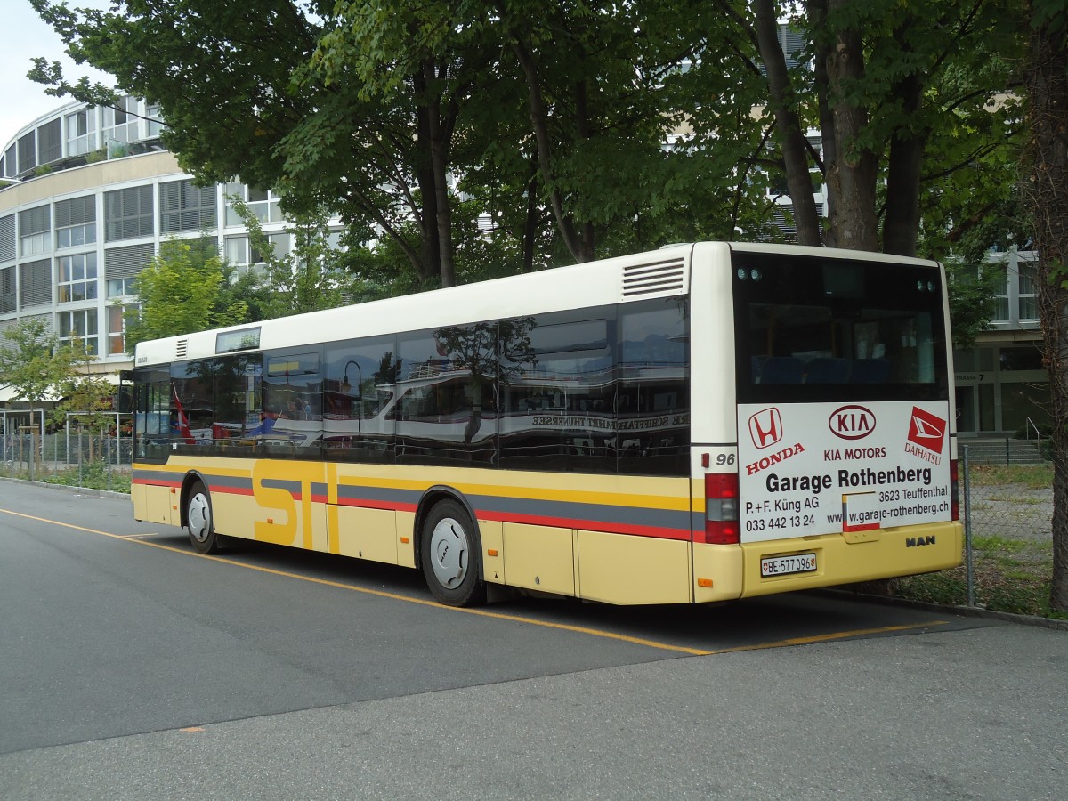 (129'108) - STI Thun - Nr. 96/BE 577'096 - MAN am 23. August 2010 bei der Schifflndte Thun