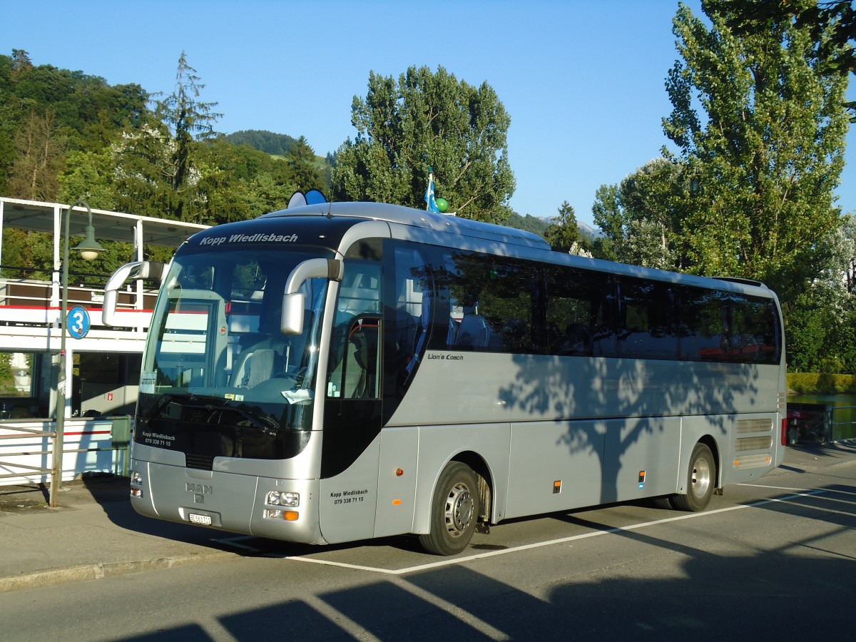 (129'202) - Kopp, Wiedlisbach - BE 563'711 - MAN am 1. September 2010 bei der Schifflndte Thun